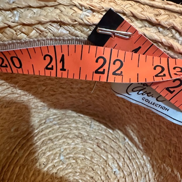 🌟3xHP🌟VTG 2000s Kate Spade Madison Ave Tan/Black Daisy Sequin Straw Bucket Hat - Picture 9 of 11